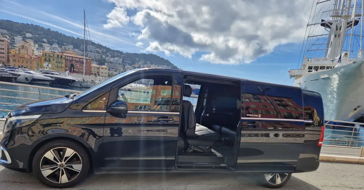 nice airport transfers v class2 Nice airport to Saint-Tropez transport: van in Saint-Tropez