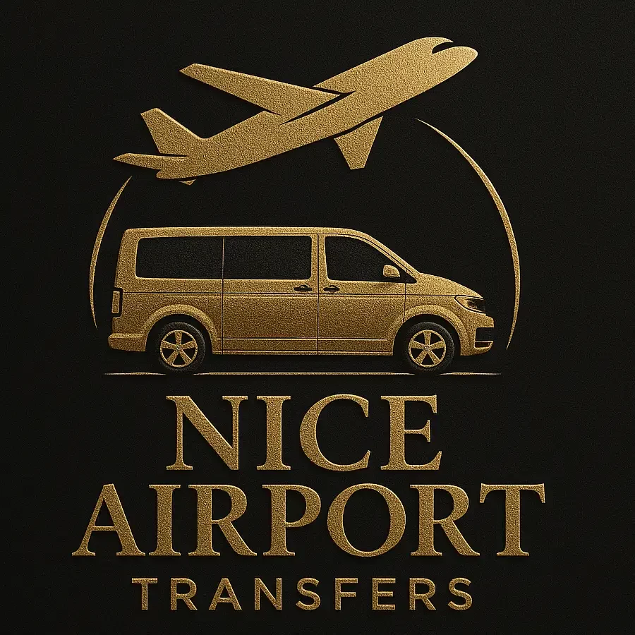 Nice airport transfers, van logo